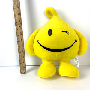 Globster Yellow Drop A&A Global Designs Cute Wink Smile Stuffed Plush